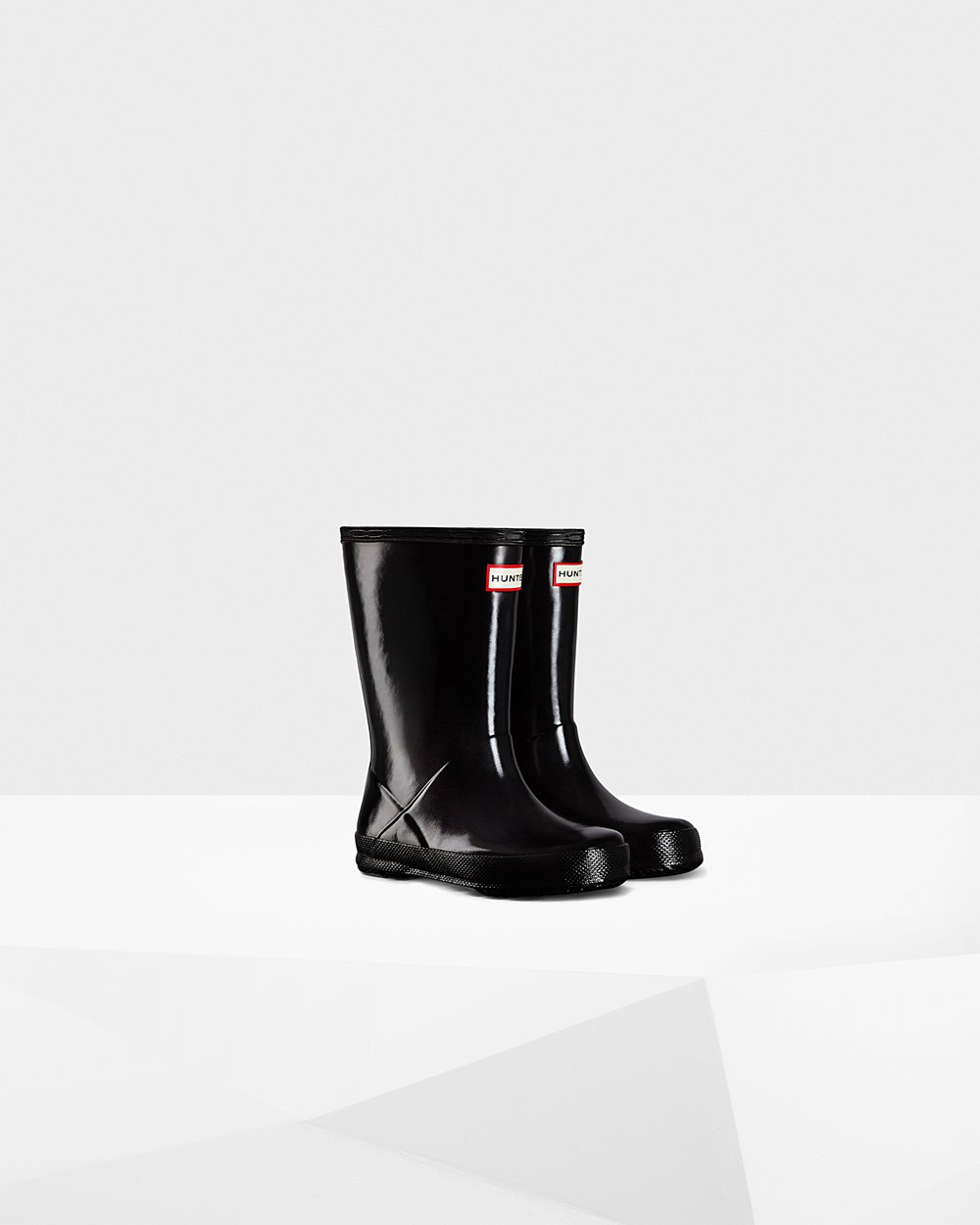 Botas De Agua Original First Classic Gloss Hunter Niños - Negros - 320615EBH